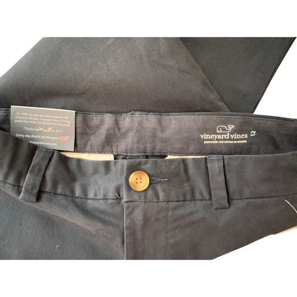 New VINEYARD VINES Navy Blue Stretch Breaker Pants Size 12 - Picture 5 of 5